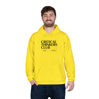 Critical Thinkers Club Hoodie — Graphic Pullover for Students & Intellectuals
