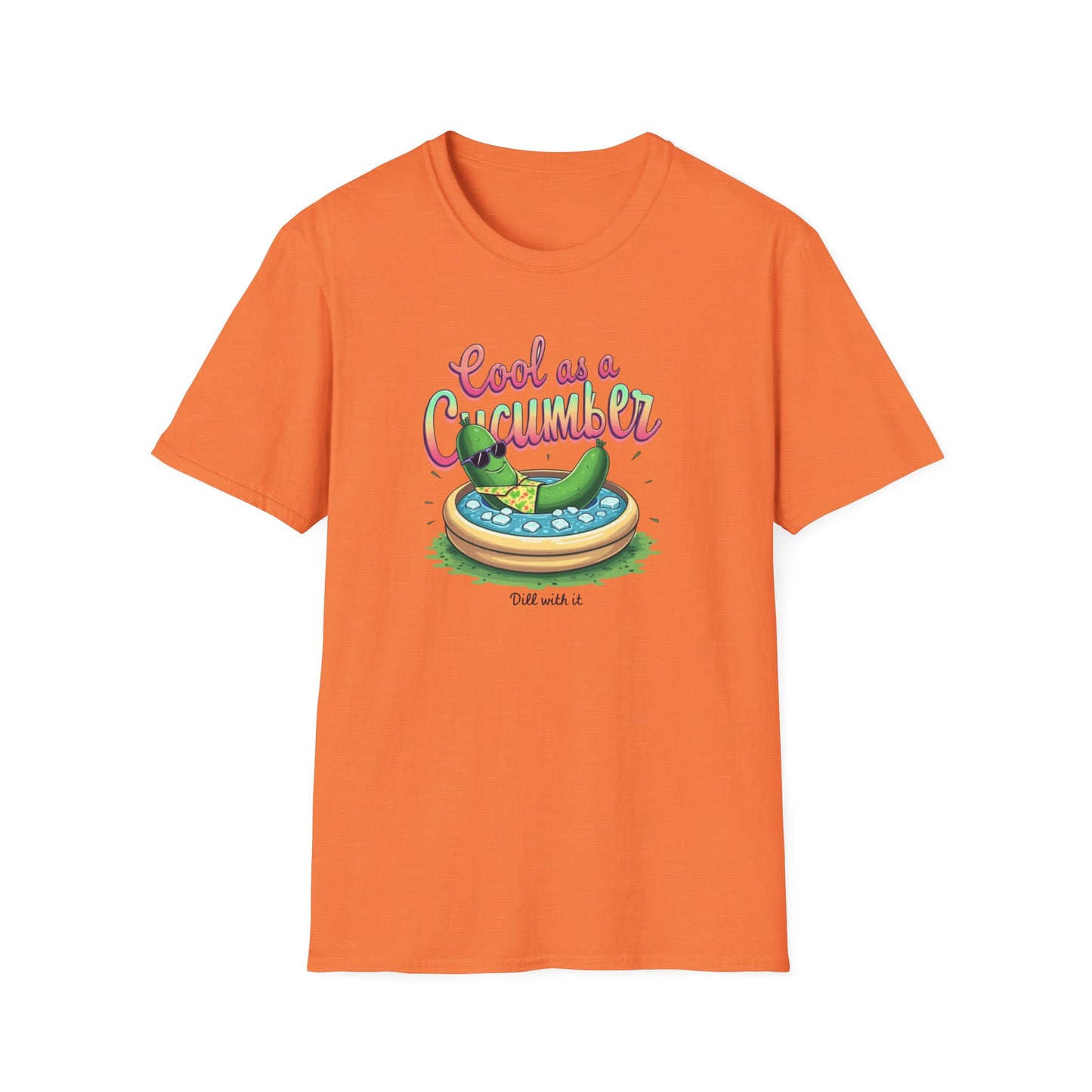 Cool as a Cucumber Unisex T-Shirt | Funny Summer Tee, Gift for Pool Parties, Relaxation Shirt, Fresh Summer Vibes, Chill Apparel, [...] - Psychonaut Swag