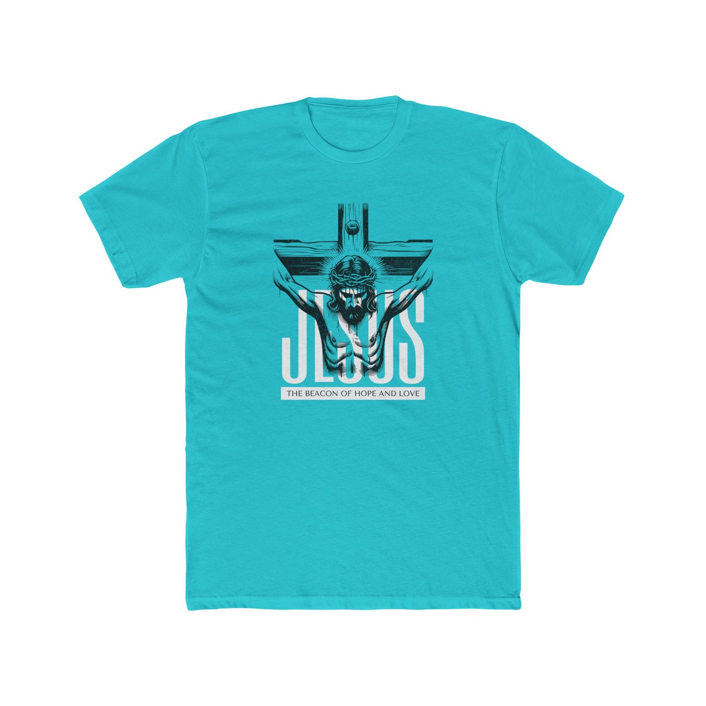 Jesus Crucifix Tee — "The Beacon of Hope and Love" Christian T‑Shirt