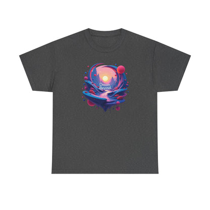 Dream Beyond T-Shirt — Surreal Sunset Landscape Graphic Tee