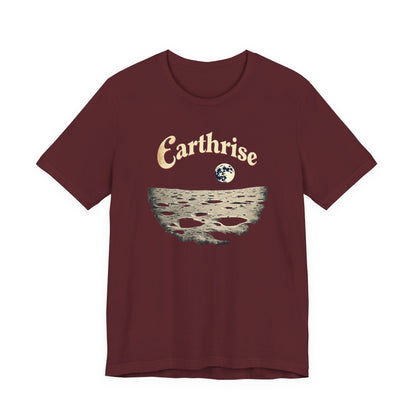 Earthrise Unisex Tee | Vintage Style Graphic Shirt, Eco-Friendly Apparel, Gift for Nature Lovers, Casual Wear, Astronomy Gift