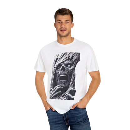 Gothic Zombie Graphic Tee, Unisex Casual Shirt, Unique Festival Wear, Gothic Aesthetic, Halloween Costume Top