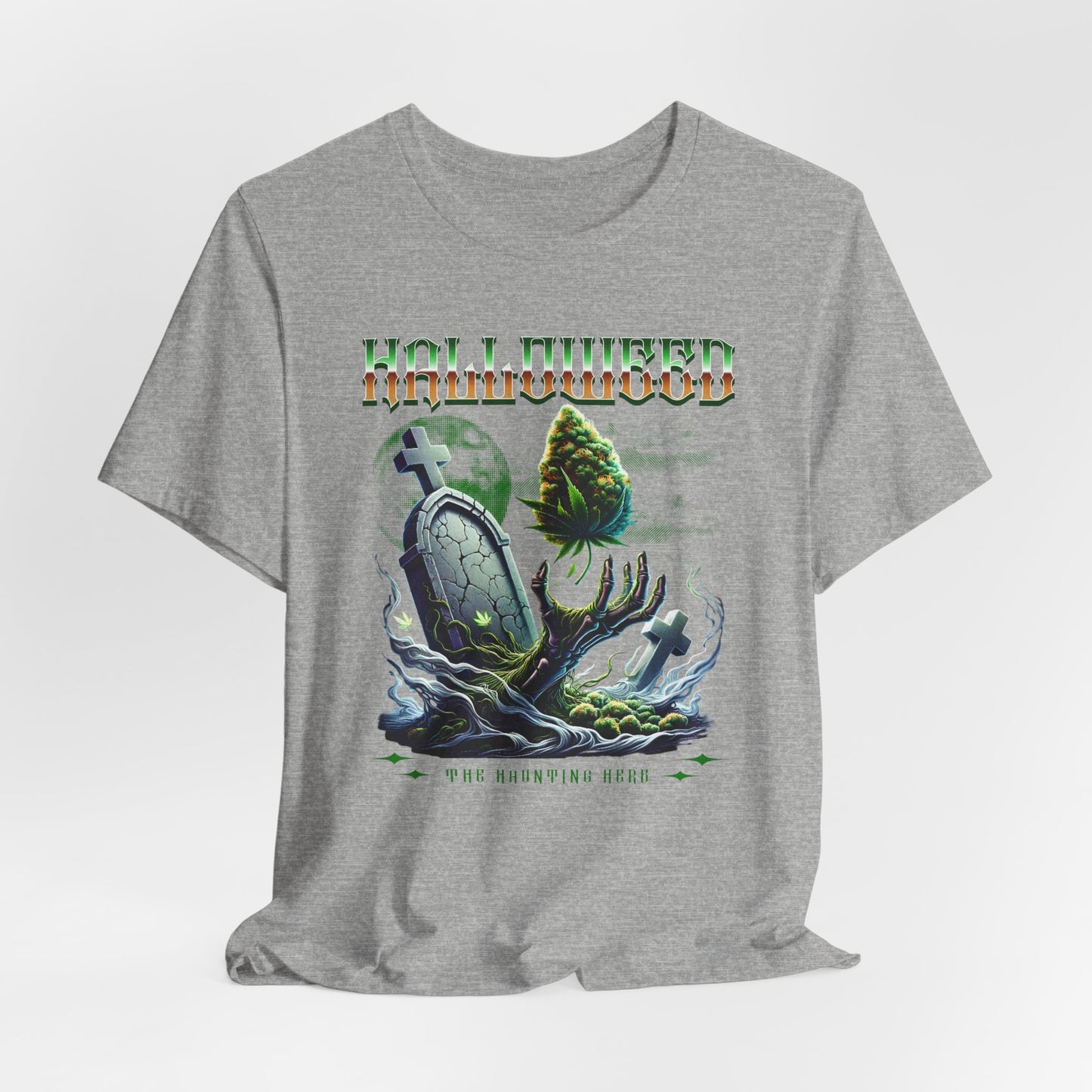 Halloweed, Haunted Herb, Unisex Jersey Short Sleeve Tee