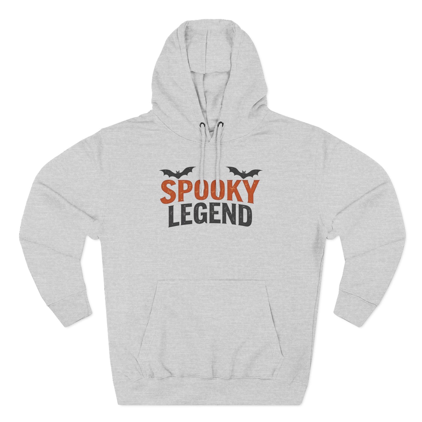 Spooky Legend Hoodie — Halloween Bat Graphic Fleece Sweatshirt