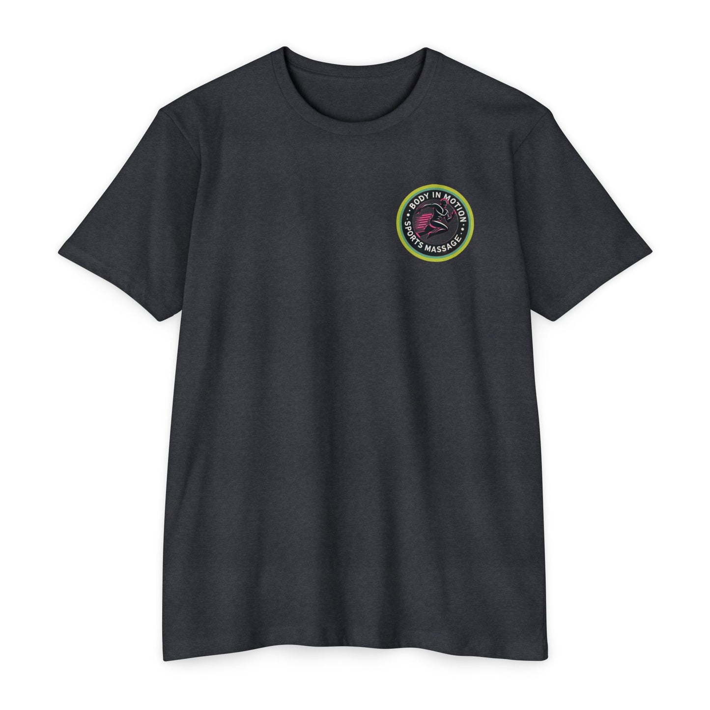 Sports Massage, Retro Camper Badge T-Shirt — Vintage RV Travel Logo Tee