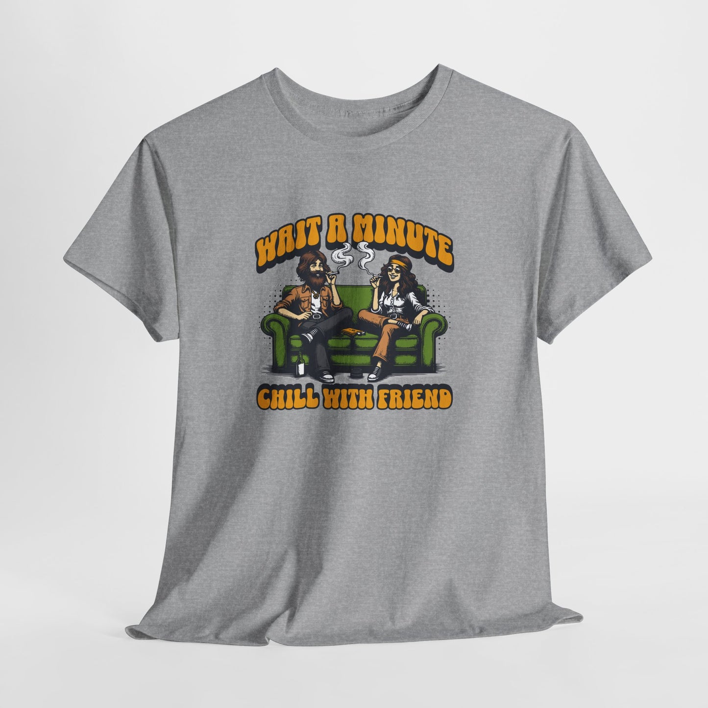 Chill with friends, Unisex Heavy Cotton Tee