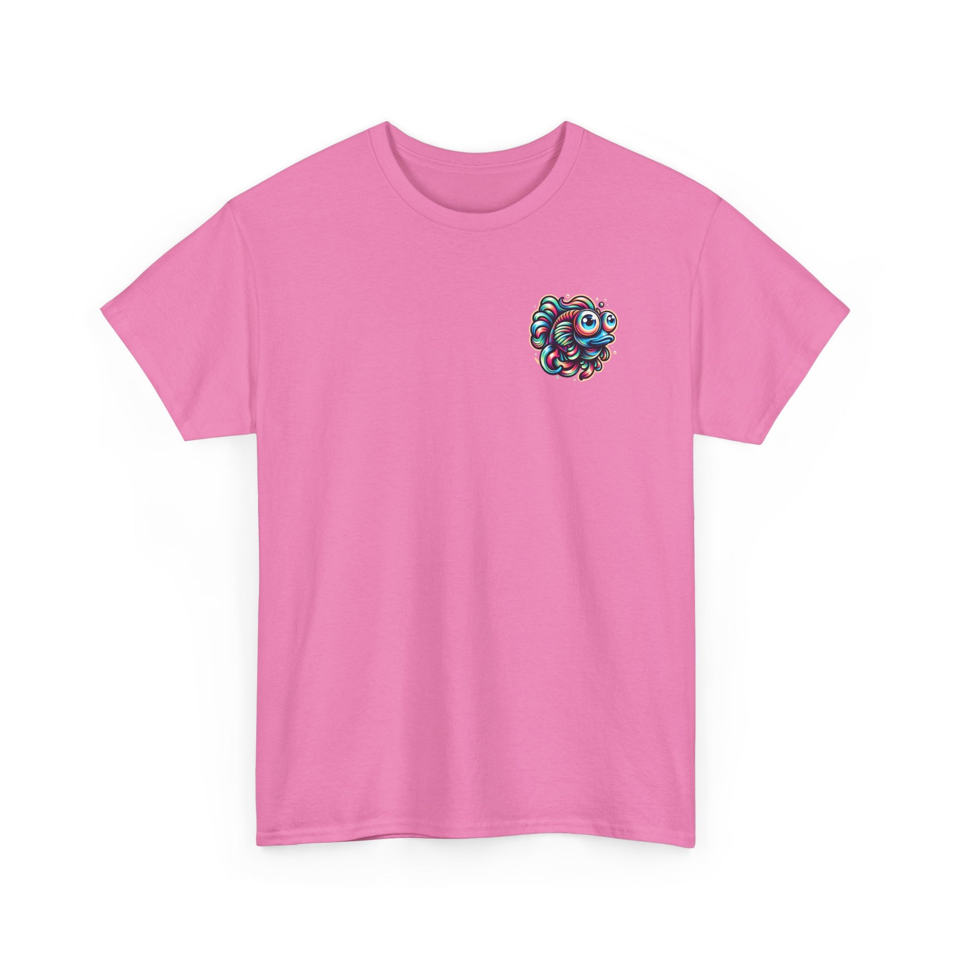 Psychedelic Fish Graphic Unisex Heavy Cotton Tee - Fun & Vibrant Apparel - Psychonaut Swag