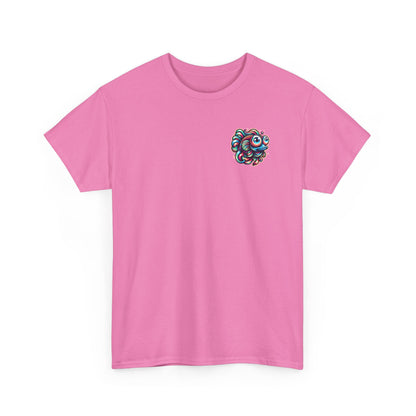 Psychedelic Fish Graphic Unisex Heavy Cotton Tee - Fun & Vibrant Apparel - Psychonaut Swag