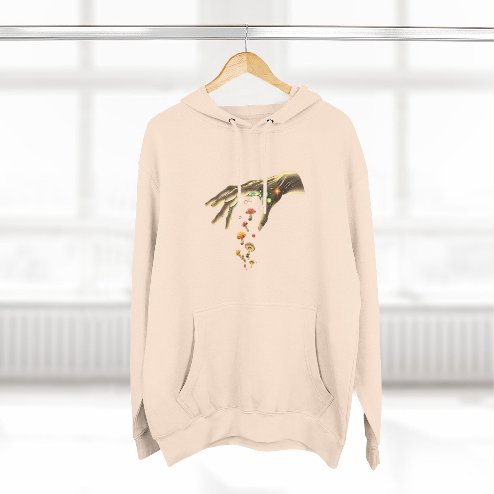 Gift from hand, Three-Panel Fleece Hoodie - Psychonaut Swag