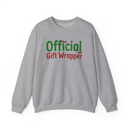 Christmas 'Official Gift Wrapper' Sweatshirt - Funny Holiday Gift Wrapping Tee