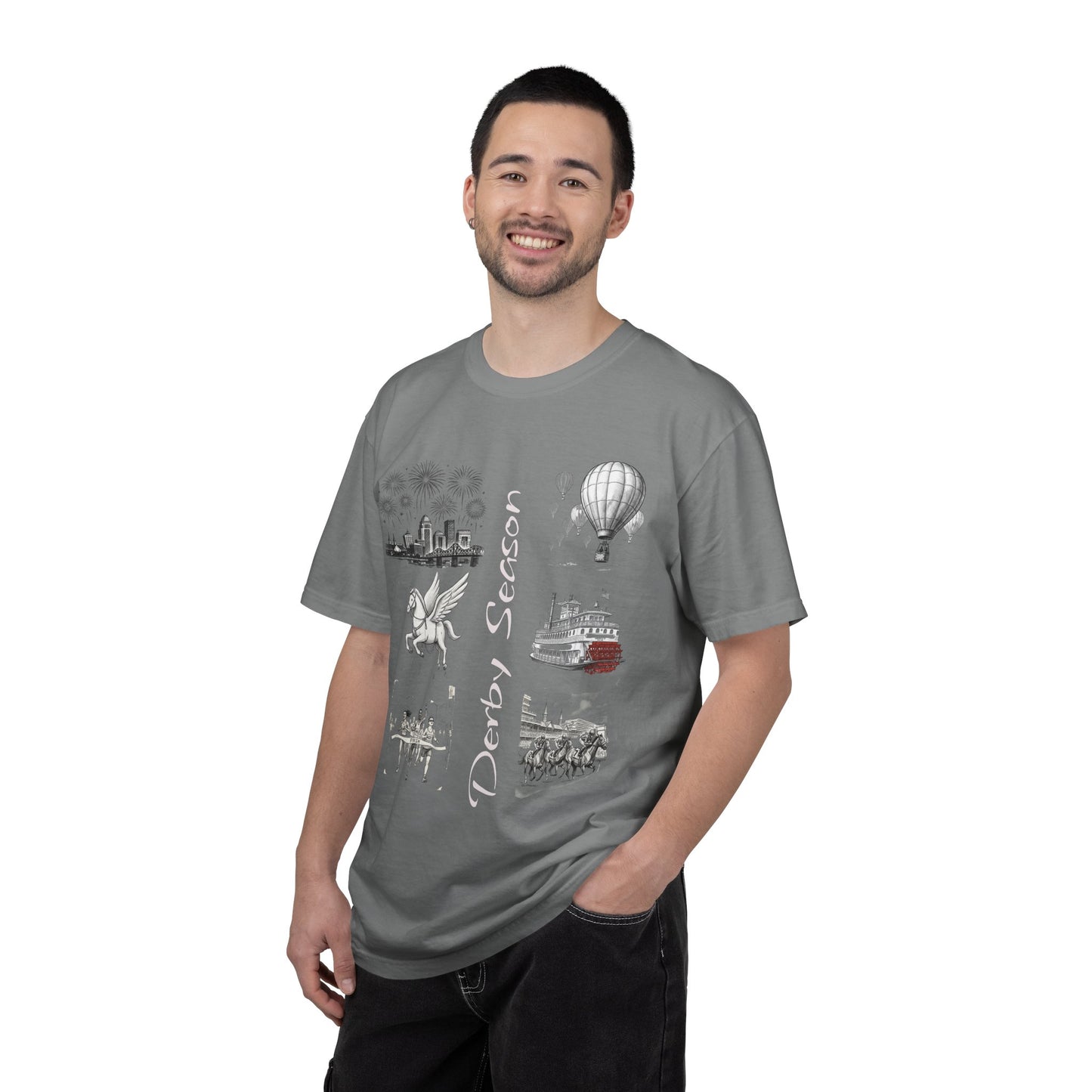 Derby Season T-Shirt — Horse Racing & Balloon Glow Festival Tee