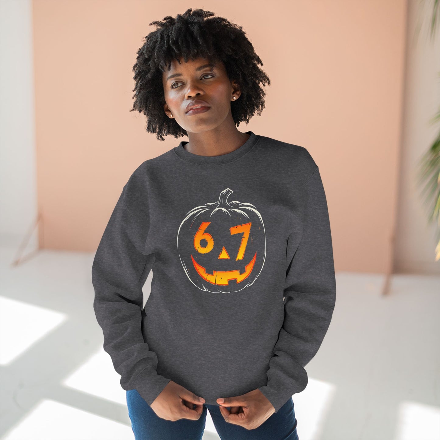 Halloween Pumpkin Crewneck Sweatshirt – Jack-O'-Lantern