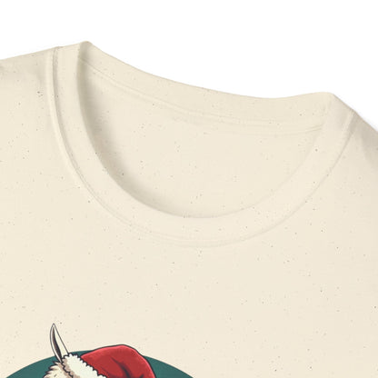 Christmas Llama T-Shirt — Cute Santa Hat Holiday Graphic Tee