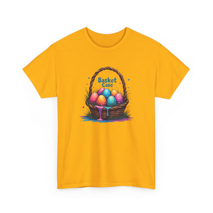 Basket Case, Easter Basket Tee — Colorful Painted Easter Eggs Graphic Shirt