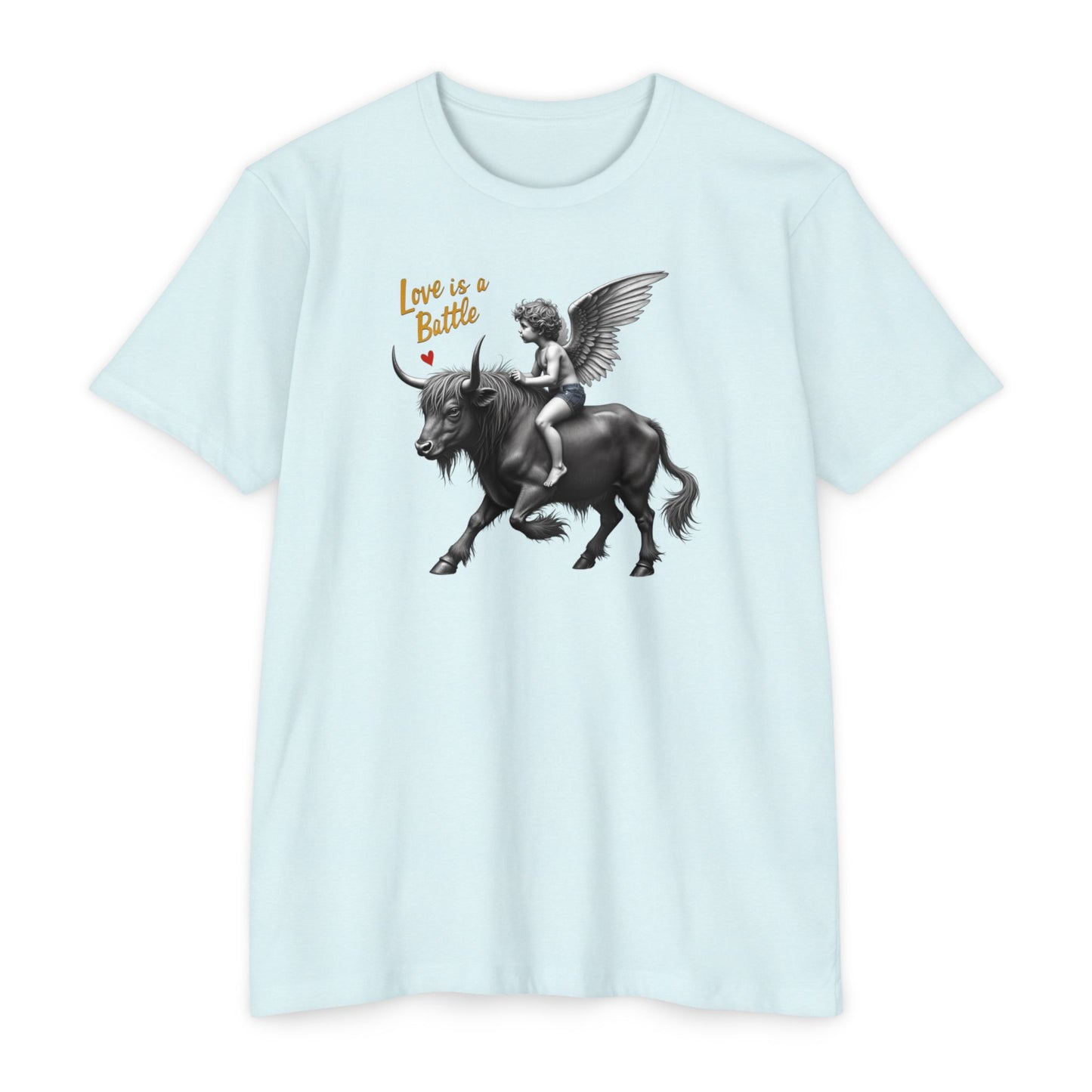 Cupid, Highland Bull Riding Shirt — 'Love Is a Battle'