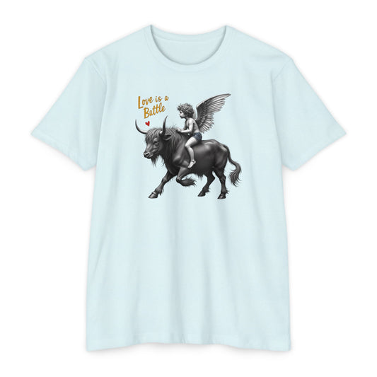 Cupid, Highland Bull Riding Shirt — 'Love Is a Battle'