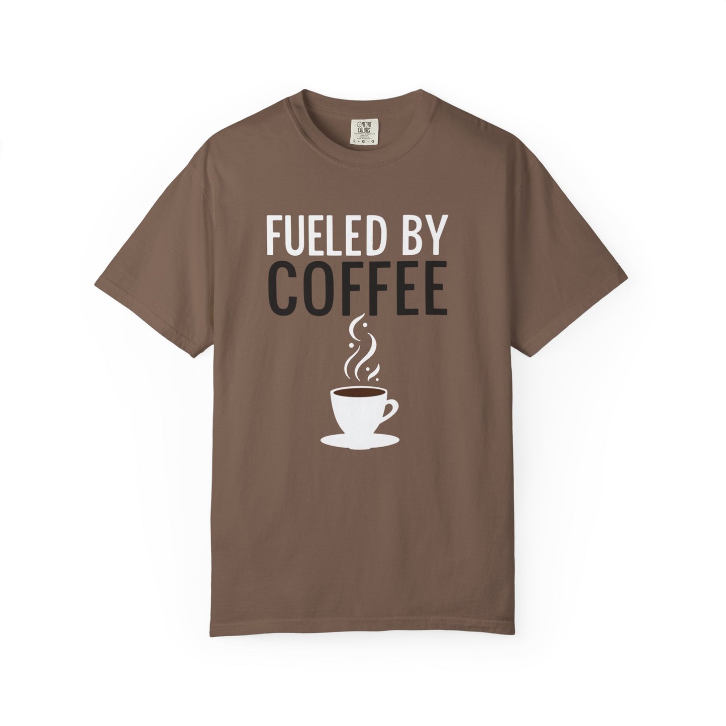 Fueled by Coffee Unisex Garment-Dyed T-Shirt - Psychonaut Swag