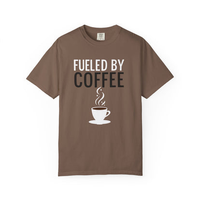 Fueled by Coffee Unisex Garment-Dyed T-Shirt - Psychonaut Swag