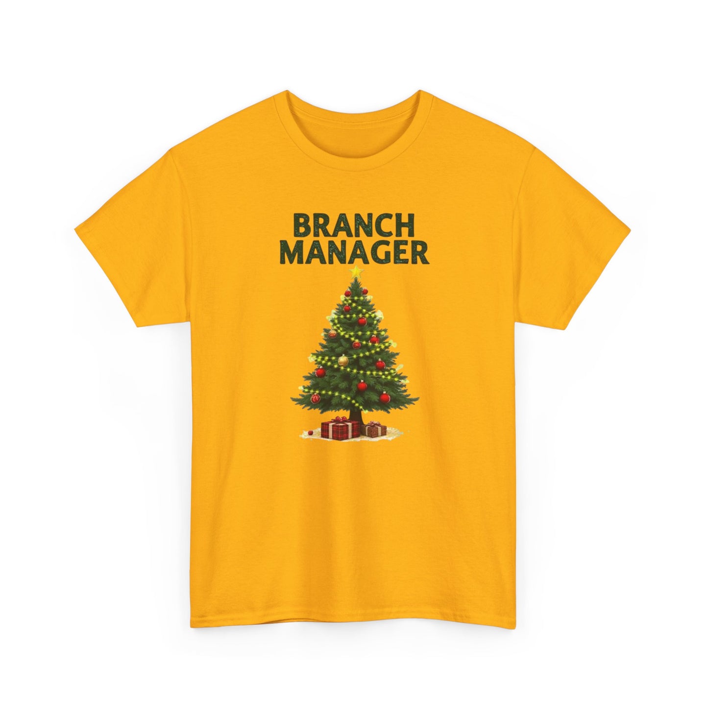 Branch Manager Christmas T‑Shirt - Funny Office Xmas Tree Tee