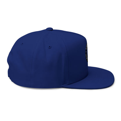Sports Massage, Embroidered Flat Bill Cap — 'Body in Motion Sports Massage' Logo Snapback
