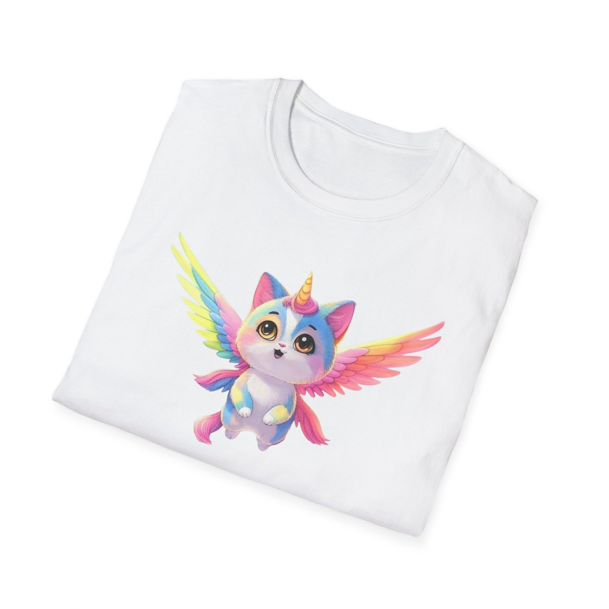 Flying Catacorn, T-Shirt - Cute Flying Feline Unicorn Design - Psychonaut Swag