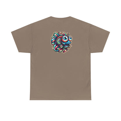 Psychedelic Fish Graphic Unisex Heavy Cotton Tee - Fun & Vibrant Apparel - Psychonaut Swag