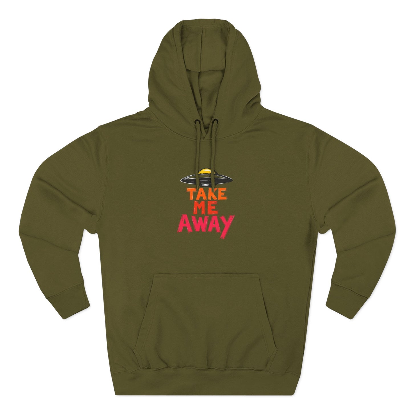 Take Me Away Hoodie — UFO Alien Abduction Graphic Pullover