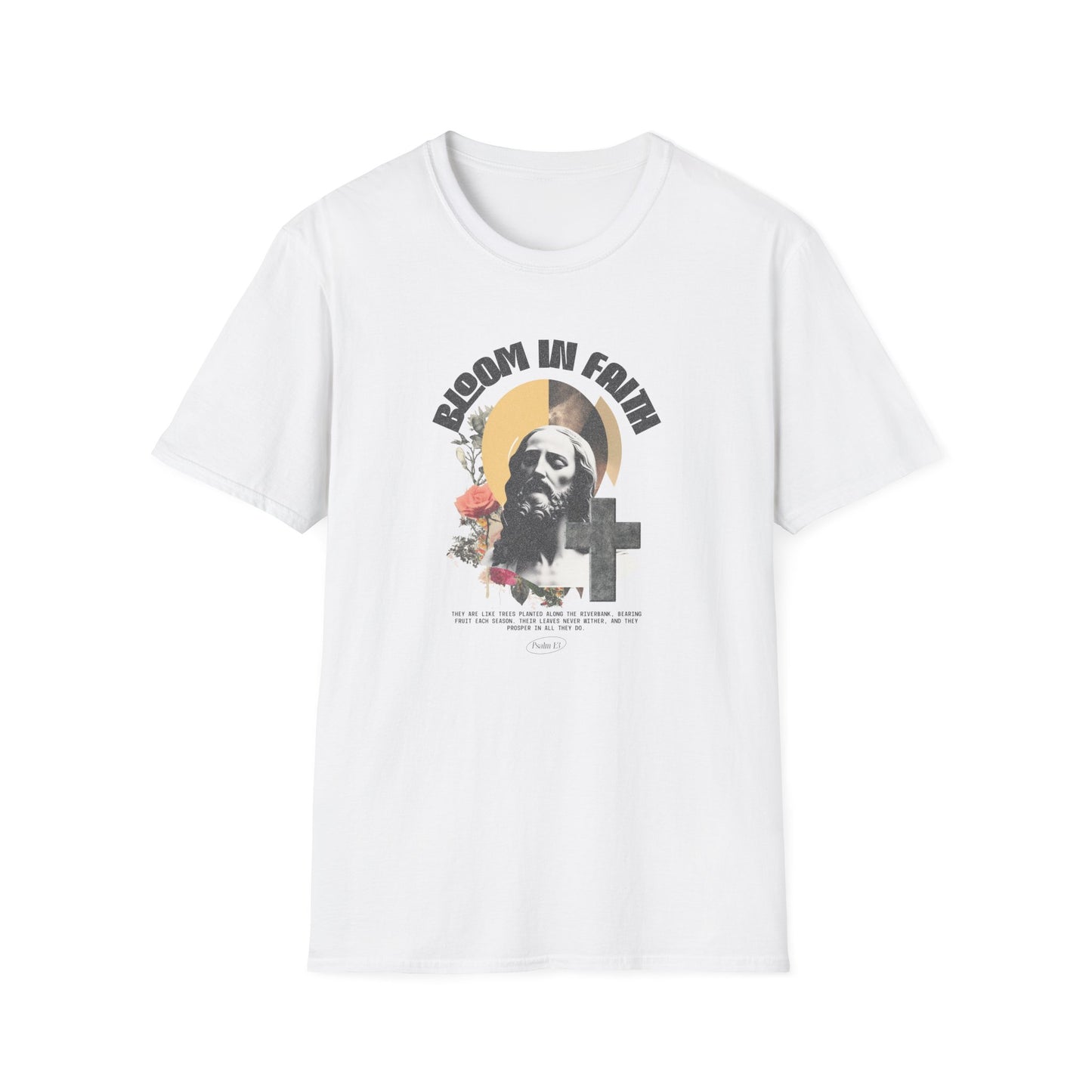 Grow in Faith T-Shirt — Retro Jesus Graphic Tee for Christians