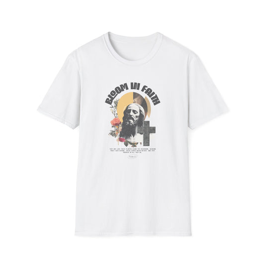 Grow in Faith T-Shirt — Retro Jesus Graphic Tee for Christians