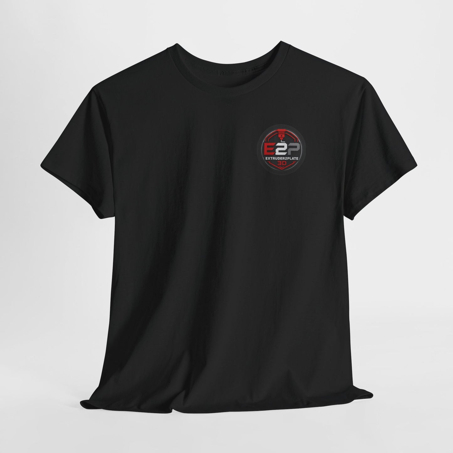 Extruder2Plate, Poop Happens T‑Shirt — Funny Cartoon 3D Printer Graphic Tee