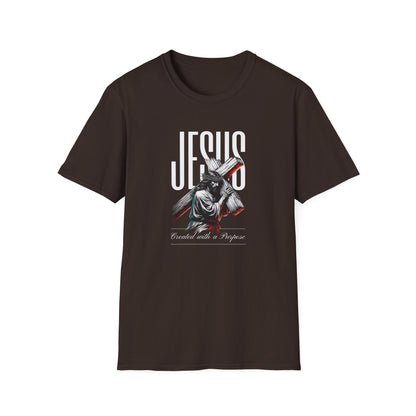 Jesus Cross T-Shirt — 'Jesus' Graphic Faith Tee for Christians