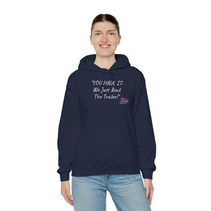 Kentuckiana Small biz swag, Trailer Rental Hoodie for Road Trips, Gifts for Adventure Lovers, Unique Hoodie for Renters, Travel Gear, Funny Sweatshirt