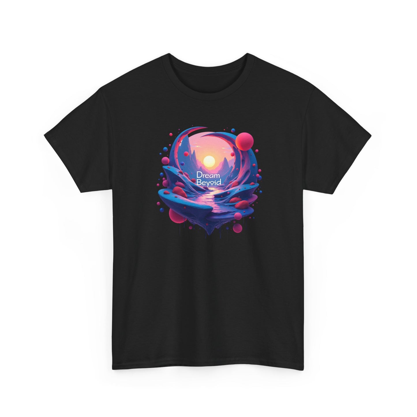 Dream Beyond T-Shirt — Surreal Sunset Landscape Graphic Tee