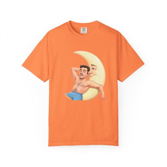 Spark got me to the Moon, Unisex Garment-Dyed T-shirt - Psychonaut Swag