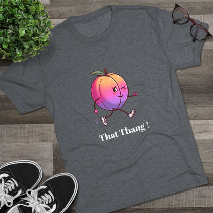 When a nice peach walks by, you gotta look. Unisex Tri-Blend Crew Tee - Psychonaut Swag