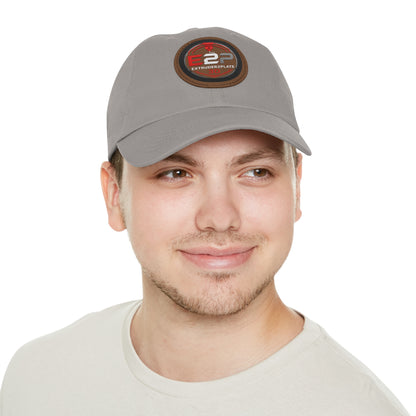 Extruder2Plate, Dad Hat with Leather Patch (Round)