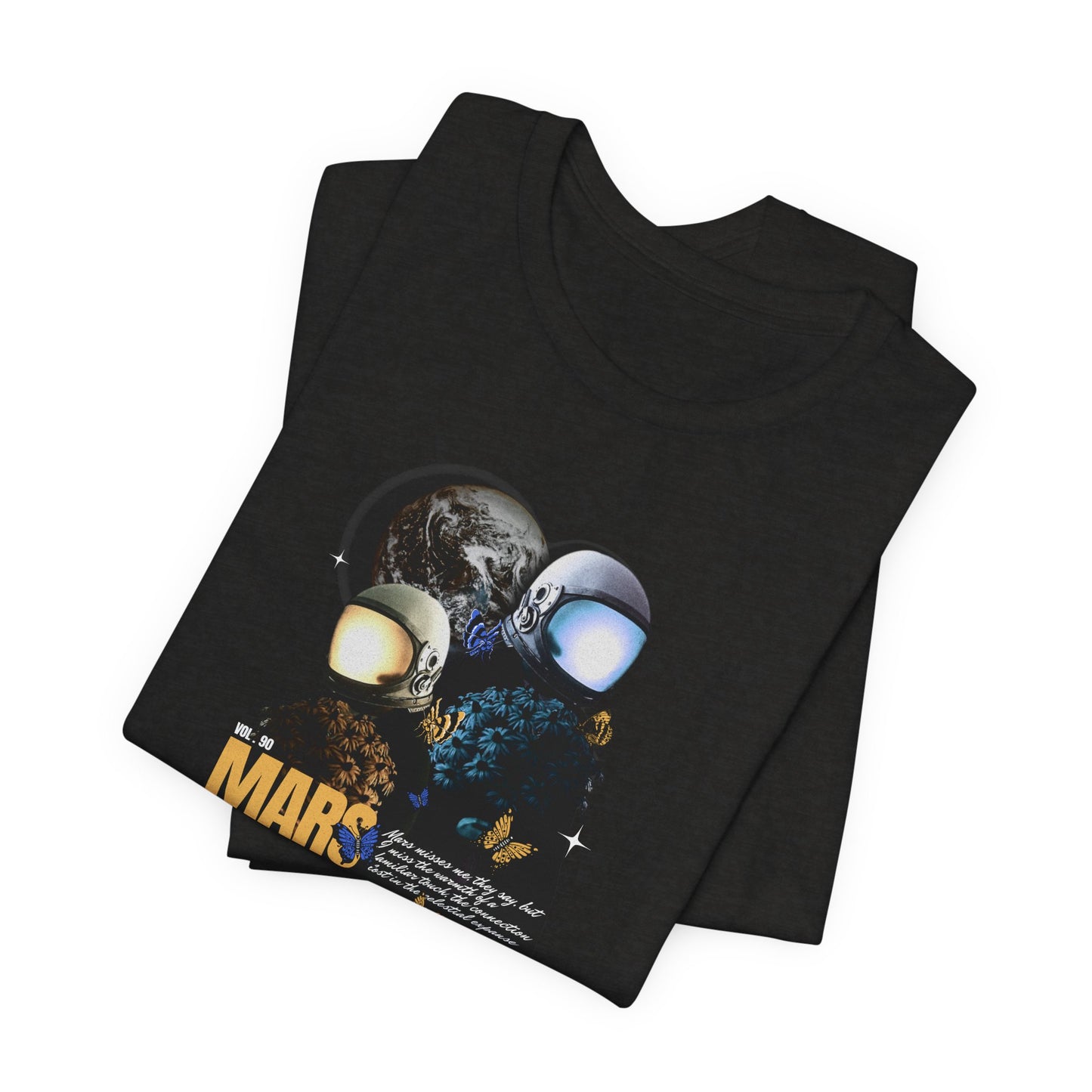 Mars Misses Me Graphic Tee — Retro Astronaut Space T-Shirt