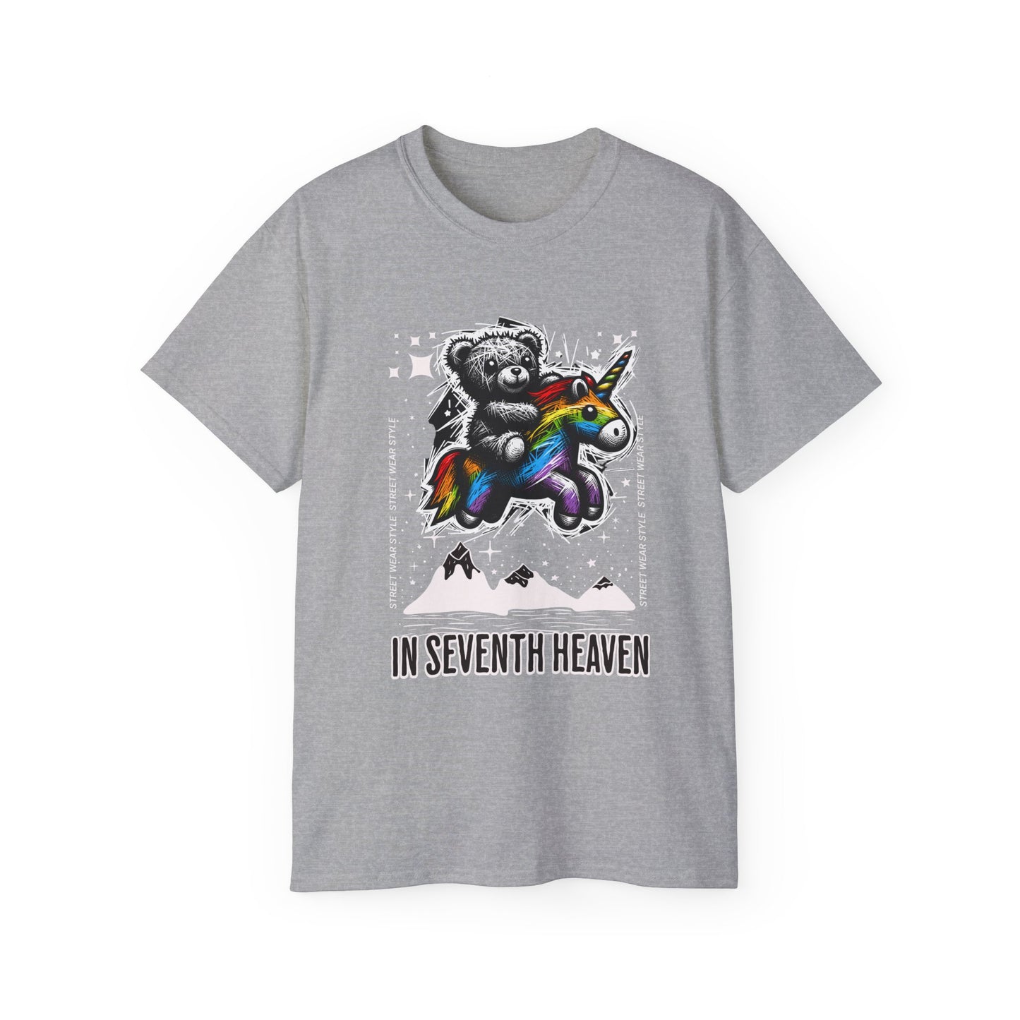 Bear Riding Unicorn, Unisex Ultra Cotton Tee