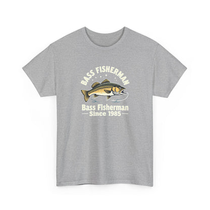 Bass Fisherman T-Shirt – "Bass Fisherman Since 1985" Vintage Fishing Tee