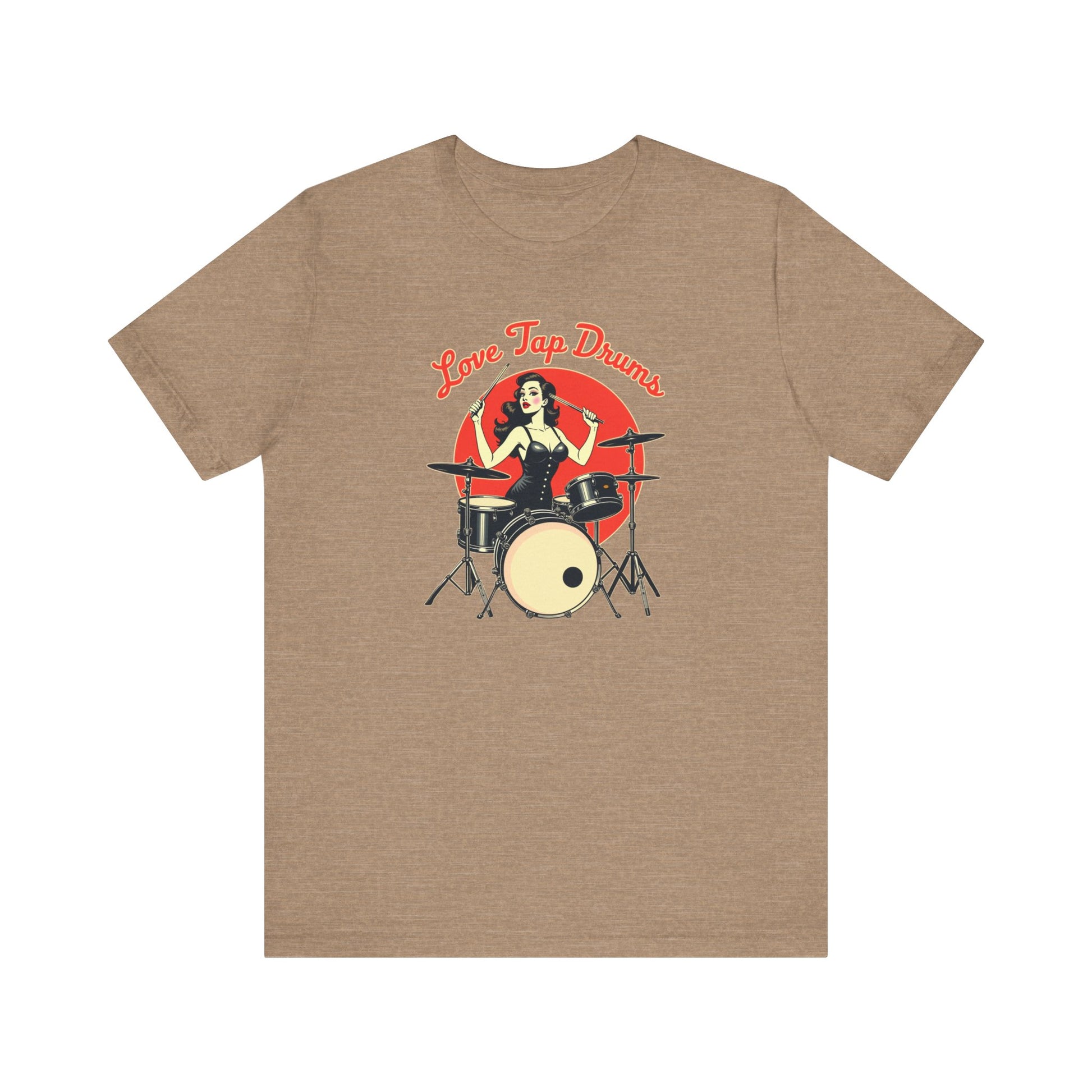 Love Tap Drums, Drummer Tee - Perfect for Music Lovers, Band Merch, Gifts for Musicians, Concerts, Casual Wear, Love Tap Drums - Psychonaut Swag