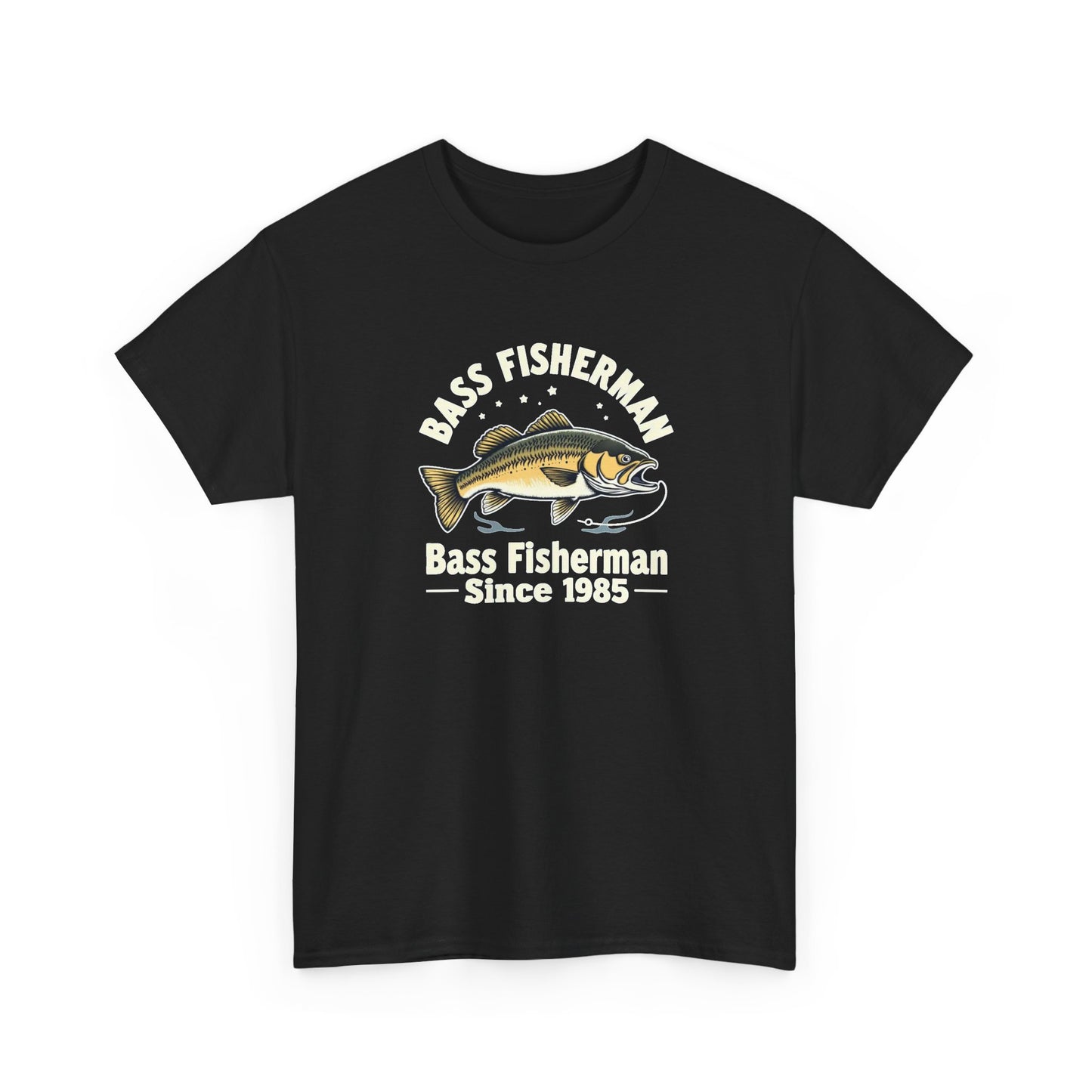 Bass Fisherman T-Shirt – "Bass Fisherman Since 1985" Vintage Fishing Tee