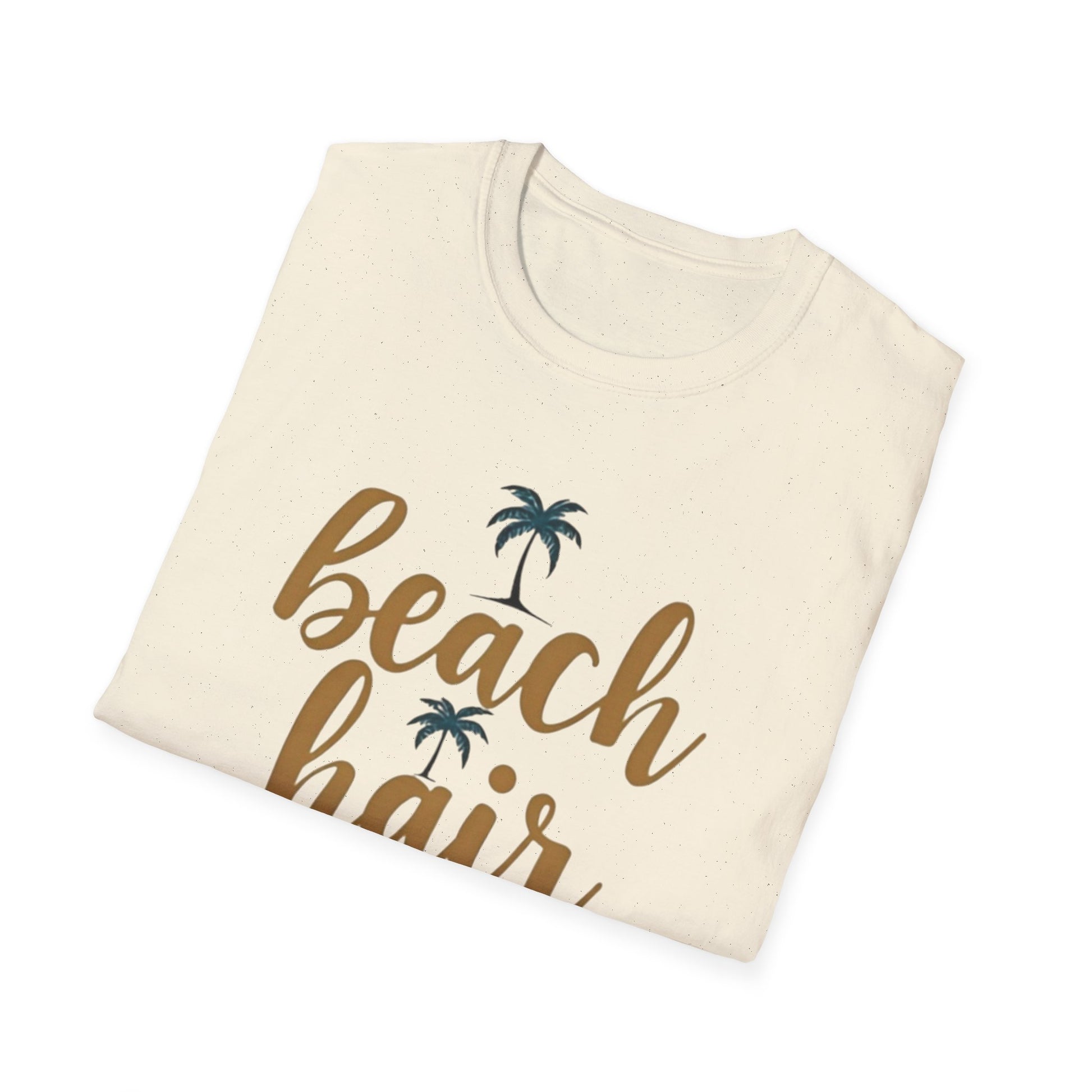 Beach Hair Don't Care Unisex T-Shirt, Summer Vibe Tee, Casual Beachwear, Gift for Beach Lovers, Vacation Attire - Psychonaut Swag