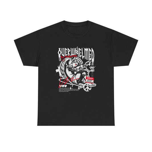 Overwhelmed, Unisex Heavy Cotton Tee