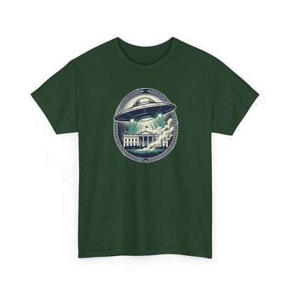 Alien Disclosure T-Shirt — Flying Saucer Over White House