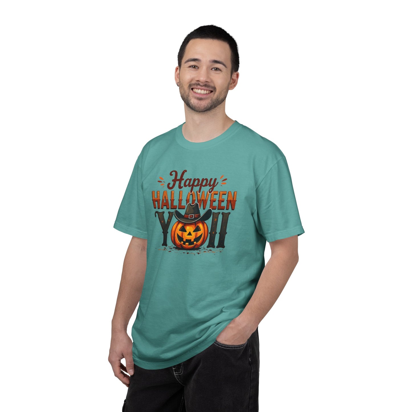 Halloween T-Shirt — "Happy Halloween You" Pumpkin Witch Graphic
