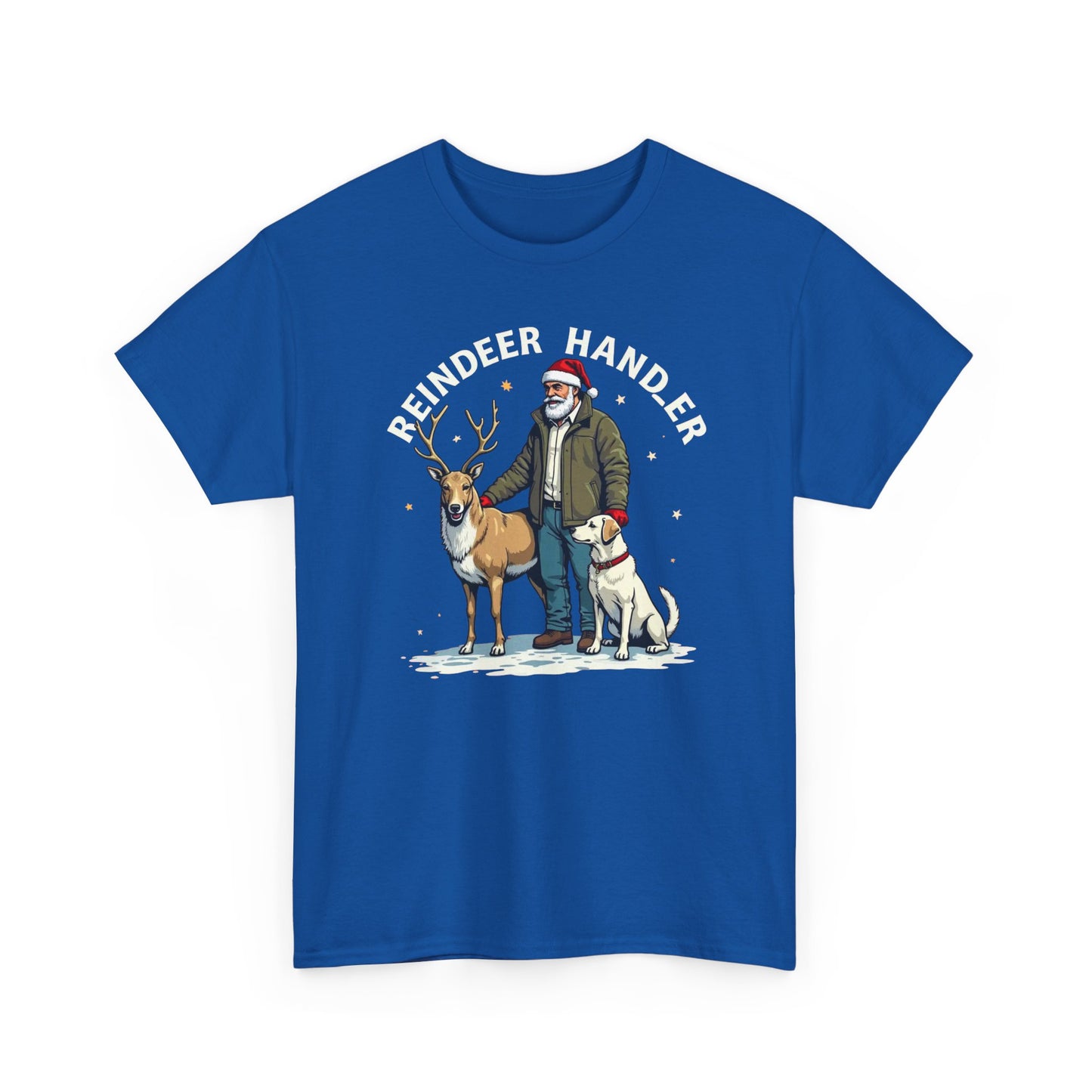 Reindeer Handler T‑Shirt — Santa Handler Graphic Holiday Tee