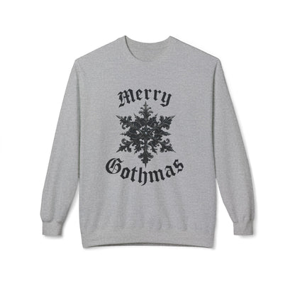 Gothic 'Merry Gothmas' Snowflake Crewneck Sweatshirt