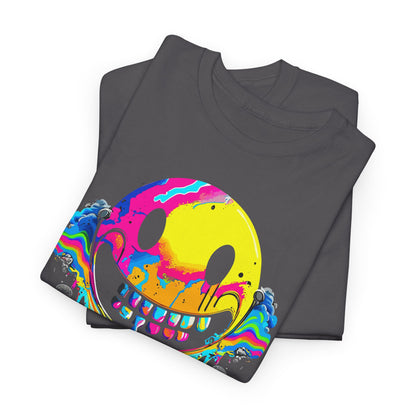 Drippy Smiley, Psychonaut Staple, Unisex Heavy Cotton Tee