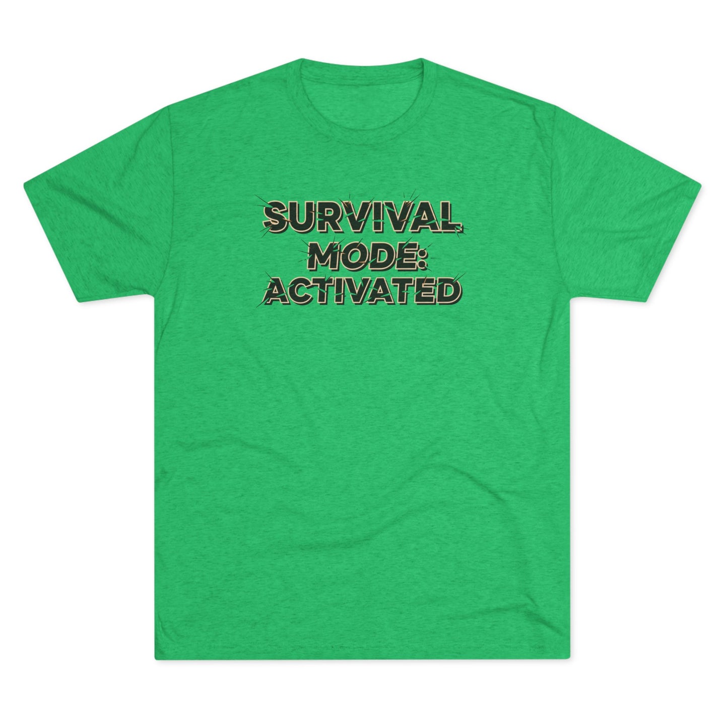 Survival Mode Activated T-Shirt — Camo Text Graphic Tee