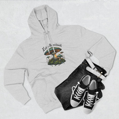 Mushroom Forest Hoodie - 'Earth And Adventure' Vintage Fungi Graphic Pullover